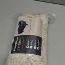 PrinceDeco Real Velvet Plush Ottoman Cover Soft Rectangle Folding Storage Covers Furniture Protector Removable Footstool Protect Footrest Covers Elastic Bottom(X-Large, Ivory)