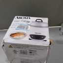 AROMA Rice Cooker, 3-Cup (Uncooked) / 6-Cup (Cooked), Steamer, Small Rice Cooker, Oatmeal Cooker, Soup Maker, Auto Keep Warm, 1.5 Qt, White, ARC-743-1NG