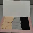 ANNYISON Womens Underwear 3 Pack, Soft Cotton High Waist Breathable Solid Color Briefs Panties for Women (Black +Beige + Grey, XL)