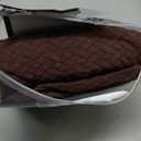 Genina Waterproof Chair Covers for Dining Room Set of 4 Kitchen Chair Covers Parson Dining Chair Slipcover, Chocolate