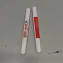 2-in-1 White Shoe Polish Marker, 2 Pack Shoe Paint Instant Whitens Yellowed Midsoles & Fixes Stains, Waterproof Permanent Protective Sneaker Whitener Pen for Foam, Fabric, Rubber, Leather