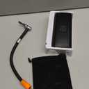 Tire Inflator Portable Air Compressor, 2X Faster Inflation Air Pump with Tire Pressure Gauge and LED Light, 150 PSI Portable Compressor for Cars, Balls, Bikes and Motorcycles (Black-cq)