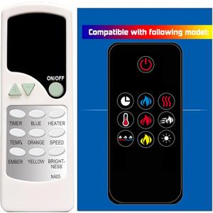 Replacement for Napoleon Fireplace Heater Remote Control W660-0211-SER NEFL42CHS NEFL50CHS NEFL60CHS NEFL74CHS NEFL42CHS-1 NEFL50CHS-1 NEFL60CHS-1 NEFL74CHS-1