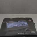 Keyboard and Mouse Combo Wired, Large Print Computer Keyboards with Wrist Rest, Lighted RGB Backlit Keyboard Easy to See, Ergonomic Light Up USB Keyboard Set for PC, Windows, Laptop SABLUTE