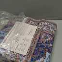 Rtizon Runner Rug for Bedroom, 2x6Ft Machine Washable Area Rugs, Vintage Non-Slip Low Pile Carpet for Entryway Hallway Office Living Room, Blue