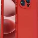 OTOFLY Designed for iPhone 16 Pro Case,[Camera Control Button Coverage][12FT Military-Grade Protection] Silicone Shockproof Slim Cover Women Men 16 Pro Phone Case 6.3 inch, Red