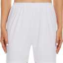 MANCYFIT Bloomers Shorts for Women Pettipants for Under Dresses Flat Edge Culottes Slip Shorts Small