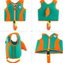 Pottwal Swim Vest for Kids - Swim Jacket - Made of Neoprene & EPE - with Adjustable Crotch Strap