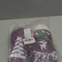 Women Warm Indoor Slipper Boots Women's Winter Anti-Slip Ankle Booties Slip On Fur Lined House Shoe (10-11, Dark Purple White)