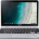 Samsung Chromebook Plus V2, 2-in-1, 4GB RAM, 32GB eMMC, 13MP Camera, Chrome OS, 12.2", 16:10 Aspect Ratio, Light Titan (XE520QAB-K01US)