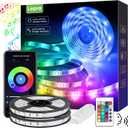 Lepro Led Strip Lights 32.8ft Smart Light Strips with App Control Remote, 5050 RGB Led Lights for Bedroom, Music Sync Color Changing Lights for Room Party