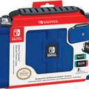RDS  Officially Licensed Nintendo Switch Deluxe OLED, Nintendo Switch, & Switch Lite Game Traveler Case - Purple Ballistic Nylon, Viewing Stand, & Bonus Game Cases, #1 Selling Case in USA (BLUE)