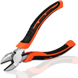 6" Diagonal Cutting Pliers, Heavy Duty Side Cutters, Wire Cutters For Electrical Appliance Repair, Cable, Electronic Production, Industrial Work, Fine Cutting, Model Making Comfort Grip