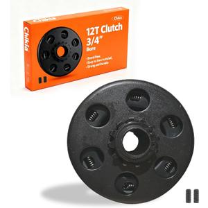 Chikia Go Kart Mini Bike Predator 212cc 12T Clutch 3/4" Bore 12 Tooth 35 Chain Centrifugal Chikia Replacement for Honda GX160 GX200 196CC and GX160 GC160 Up to 6.5 hp Minibike Lawnmower Fun Kart