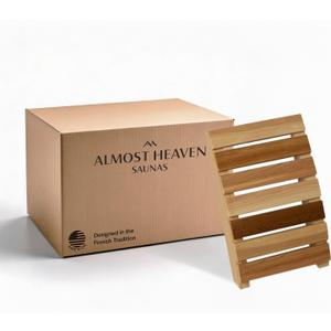 Almost Heaven Saunas Sauna Backrest, Luxury Home Sauna Accessory in Cedar Handmade in The USA, Traditional and Infrared Sauna Accessories, Wooden Sauna Back Rest for Comfort & Relaxation