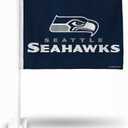 Rico Industries NFL Double Sided Car Flag - 16" x 19" - Strong Pole That Hooks onto Car/Truck/Automobile