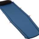 Coleman Silverton Self-Inflating Sleeping Pad, Lightweight Camping Pad with Pillow, Comfortable Sleeping Mat with Side Bumpers, Easy Inflation