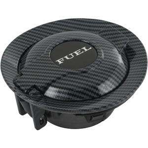 CARMOCAR Fuel Filler Door Cap Carbon Fibre Replacement for 2008-2023 Dodge Challenger fuel tank filler door cover 68250120AA