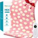 ALLJOY King Size Heating Pad for Back Pain Relief, 33x 17 Extra Large Heating Pad for Period Cramps, FSA Eligible HSA, Portable Heat Pad for Neck and Shoulders, Birthday Gifts for Women Men Mom Dad