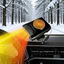 Portable Heater for Car, 12V 200W Portable Fast Heating Car Heater that Plugs into Cigarette Lighter and Car Windshield defroster & Demister for Car/Vehicle/Truck/SUV