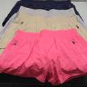 CE' CERDR Women's Athletic Workout Short High Waisted Elastic Running Shorts with Pockets for Gym Casual4 pack, XL
