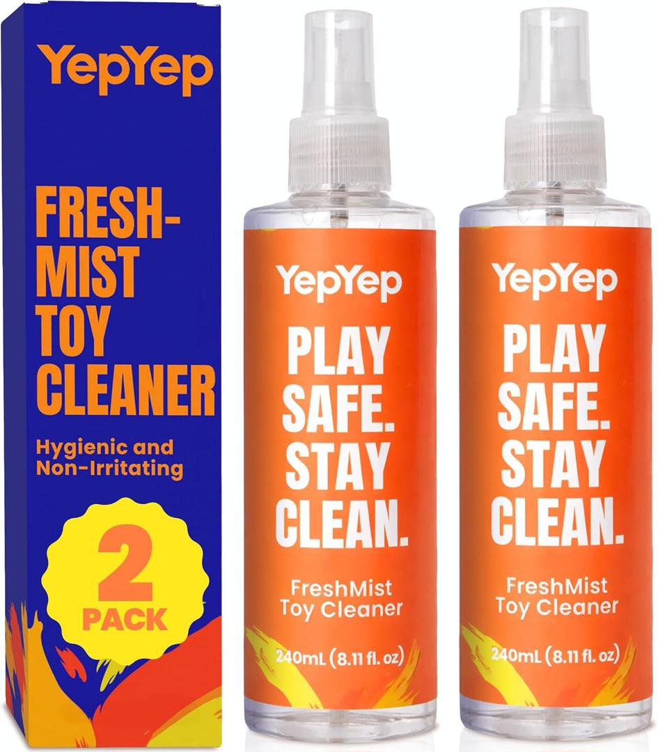 Toy Cleaner Spray 240ml (8.1 Fl Oz) - Pack of 2 - Premium Adult Toy Cleaner for Hygiene  Safe, Gentle, and Effective Cleaner for All Purpose  Non-Irritating Formula  Easy-to-Use for Adult Toys
