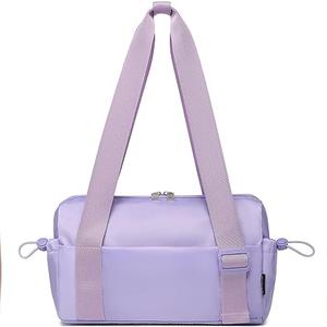Small Gym Bag for Women Mini Duffle Bag with Wet Compartment, Lightweight Waterproof Cute Tote for Girls Workout Sport Travel,Purple