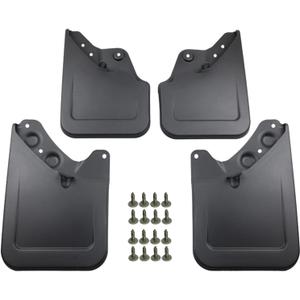 Mud Flaps Splash Guards Compatible with Toyota Tacoma 2024 2025, 4PCS Mud Guards Accessories Front and Rear, No Drilling Heavy Duty Fender Mudguards Kit with Hardware Accessories (Extra Large Version)