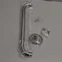 12 Inch Stainless Steel Shower Grab Bar - ZUEXT Shower Handle, Bathroom Balance Bar - Safety Hand Rail Support - Handicap, Elderly, Injury, Senior Assist Bath Handle (w/Self-Adhesive Stick-on Hook) (Chrome)