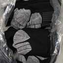 JOYNÉE 8 Pairs Mens Athletic Crew Socks Cushion Running Work Breathable Outdoor Socks for Men,Black,Sock Size:10-13