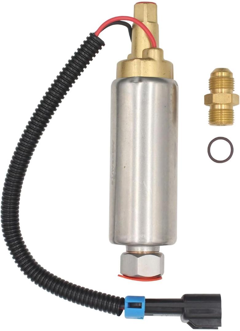 High Pressure Fuel Pump with Non-threaded Outlet for Mercury Mercruiser 305 5.0L / 350 5.7L / 377 6.2L / 454 7.4L / 502 8.2L Replacing Sierra 18-35433 Mercruiser 861156A1 Mallory 935433