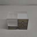 TEHAUX Desktop Drawer Organizer Box Versatile Storage for Office Files Home Use Compact Easy Assembly Stylish Transparent Design