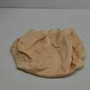 Adult Diaper Cover Waterproof, Reusable Incontinence Plastic Pants Underwear, High Waist Leakproof Absorbent Rubber Diapers (Small, Beige)
