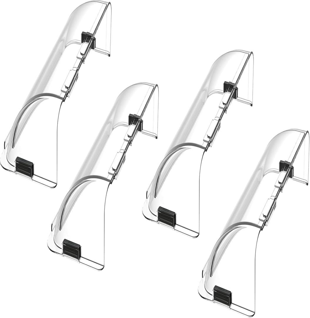 Air Vent Deflector,4-Pack Redirect Airflow Powerful Magnetic Vent Air & Heat Deflector for Ceiling, Floor and Wall,Sidewall - Adjustable from 8.5" to 15"