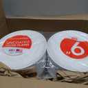 Stock Your Home 9-Inch Paper Plates Uncoated, Everyday Disposable Plates 9" Paper Plate Bulk, White, 1000 Count