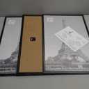 upsimples 11x17 Picture Frame Black 3 Pack, Scratch-Proof 11 x 17 Poster Frames for Photo Gallery - Slide-In Strips, Horizontal or Vertical Wall Mounting