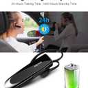 [2 Pack] Bluetooth Earpiece Wireless Handsfree Headset V5.0 24 Hrs Driving with Mic 60 Days Standby Bluetooth Headset for iPhone Android Samsung Driver