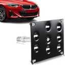 ACLONG Front Bumper Tow Hook License Plate Mounting Bracket Holder Compatible with BMW 2 3 4 5 Series F22 F30 F31 F32 F33 F36 F10 F11 F07 X3 F25 X4 F26 Z4 No-Drill Installation Sensor-Friendly Design
