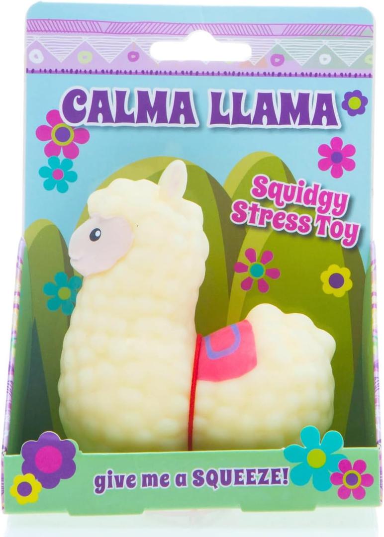 Boxer Gifts Calma Llama Stress Relief Toy | Unique Stress Balls for Adults & Teenagers  Animal Squishy Fidget Toys for Anxiety  Cool Desk Accessories | Cute Stocking Stuffer Llama Gifts