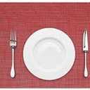 Woven Placemats 8Pcs, Red