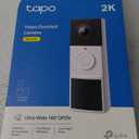 Tapo by TP-Link Smart Video Doorbell Camera Wireless with Chime, 2K with Full Color Night Vision & Spotlights, No Monthly Fee, Ring Call, 160 Ultra-Wide View, Free AI Detection, Local Storage,D210