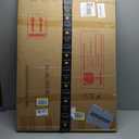 Gold Wall Mounted Bathroom Mirror - 36 x 24 Inch Round Cruved Top Right Angle Bottom Wall Mirror, Aluminum Metal Framed, Decor for Living Room, Bedroom, Fireplace, Mantle, Entryway