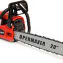 58CC 20 Inch 2-Cycle Gas Chainsaw, 12500r/min 3.8 HP Gas Power Chainsaws Handheld Cordless Chain Saw, Protective Design for Forest, Garden and Farm Tree Wood Cutting Use