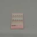 Glamnetic Press On Nails - Smoke Salt | Short Oval Black French Tip Fake Nails, Salon Quality French Manicure | 15 Sizes - 30 Nail Kit with Glue