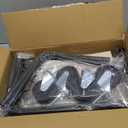 160L Laundry Basket with Wheels, 2 Section Large Rolling Laundry Hamper Bag with Wheels, Clothes Hamper Cart for Laundry, Bedroom, Bathroom and Dorm