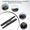 2 PCS Leather Car Seat Gap Filler, Seat Crevice Plug Blocker to Fill Gap Between Seat and Console, Universal Auto Seat Gap Filler Organizer Stops Things from Dropping (Black)