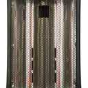 BLACK+DECKER Infrared Radiant Quartz Tower Heater, 1500W Space Heater with Adjustable Thermostat, Portable Heater with 2 Settings, Personal Heater for Home and Office, BHTI06, Black