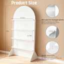5.9 ft 4-Tier Champagne Wall Holder, Elegant Wedding Arch Party Display with Shelves, Champagne Holder for Wedding, Birthday Party,Anniversary Celebration Decor(PVC)