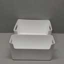 2Pcs Paper Plate Dispenser for 7-10 Inch Disposable Plates, Space-Saving Disposable Plate Storage Organizer for Cabinet, Countertop, RV or Outdoor, Space-Saving Plastic, Foam and Paper Plate Storage