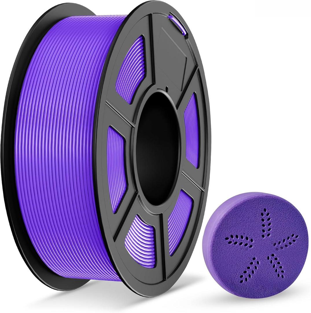 TECBEARS PLA Plus Filament 1.75mm, Neatly Wound 3D Printer Filament PLA+, Dimensional Accuracy +/- 0.02 mm, Fit Most FDM 3D Printers, 1kg Spool (2.2lbs), Purple